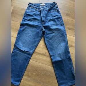 madewell curvy perfect vintage 28 Straight Jeans